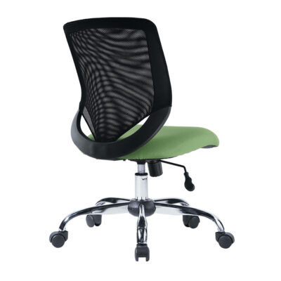 BM 7054 C silla operativa con respaldo de malla color negro, base cromada